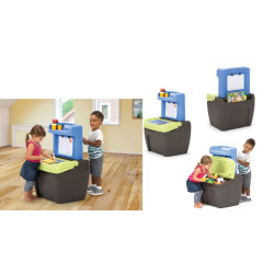 صندوق الألعاب مع حامل الرسم