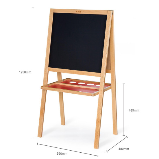  السبورة الخشبية وجهين Standing Easel 
