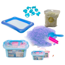 حقيبة رمل الصلصال مع ادوات تشكيل