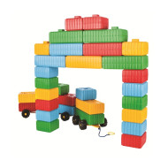 مكعبات البناء ومجموعة السيارة 43 قطعة