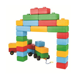 مكعبات البناء ومجموعة السيارة 43 قطعة