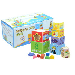 المكعبات المتداخلة خشبية