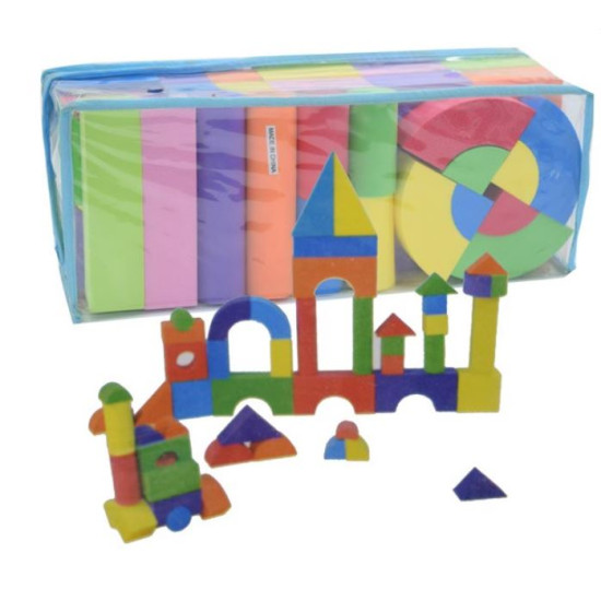 مكعبات فوم صغير 52 قطعة  ملون 