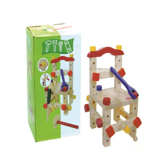 كرسي النجار الخشبي 