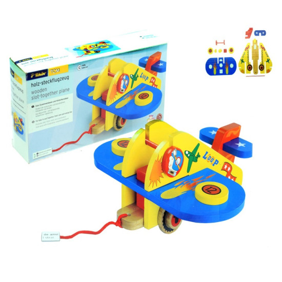 لعبة تحدي - تركيب الطائرة خشبي