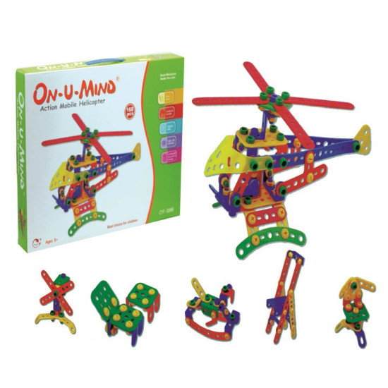 لعبة تحدي - لعبة التجميع ميكانو بلاستيك  168 قطعة