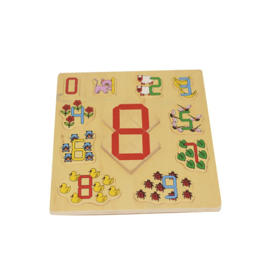 بزل تعلم الاعداد الانجليزية دجيتال - خشبي