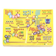 متاهة تتبع ومطابقة الأرقام الانجليزية  بالأعداد - خشبي