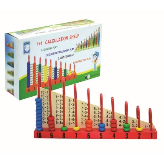 عداد العمليات الحسابية وسط خشبي