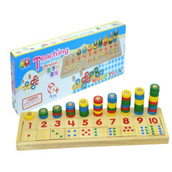 عداد الحلقات التصاعدي بصندوق خشبي