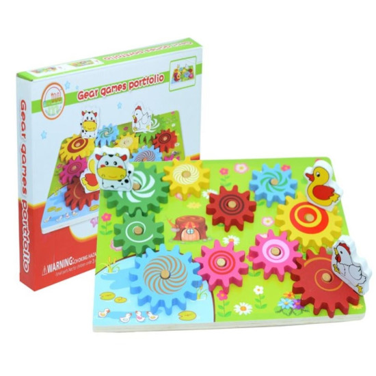 لوحة التروس الخشبية 