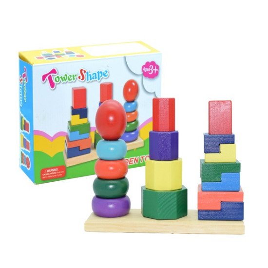 برج تطابق الأشكال صغير 3 عمود