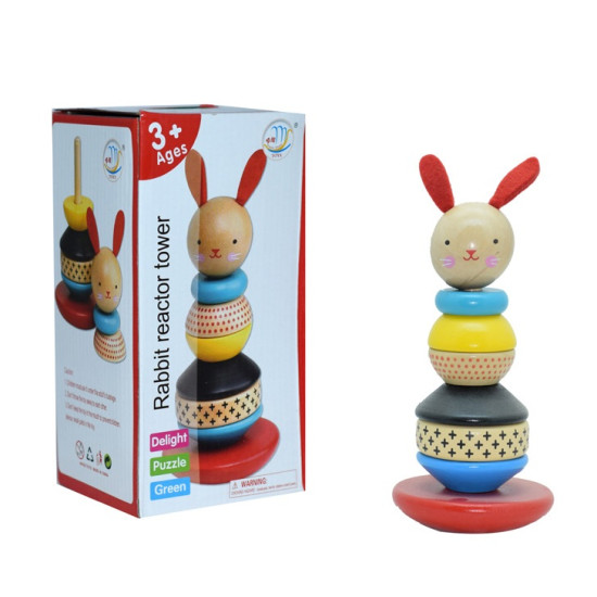 مصفوفة حلقات الارنب خشبية