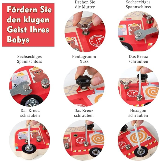 لعبة براغي تعلم الفك والتركيب