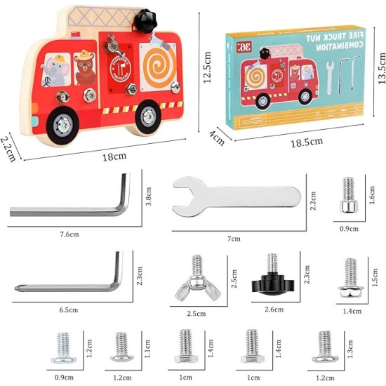 لعبة براغي تعلم الفك والتركيب