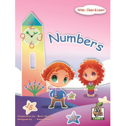 اكتب وامسح وتعلم  " Numbers "، مقاس الكتاب 29.7*21 سم