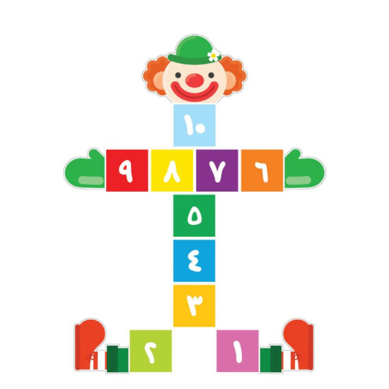 استيكر ارضي المهرج 2.4*3.12م