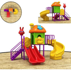 لعبة زحاليق مزدوجة خارجية 