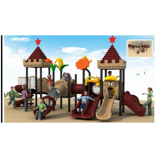 ألعاب الملاعب والحدائق - لعبة زحليقة بأبعاد 3 × 8 × 3.3 × 4.1