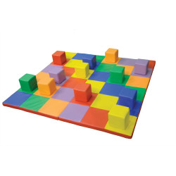 فرشة تطابق مكعبات الالوان - 12 مكعب