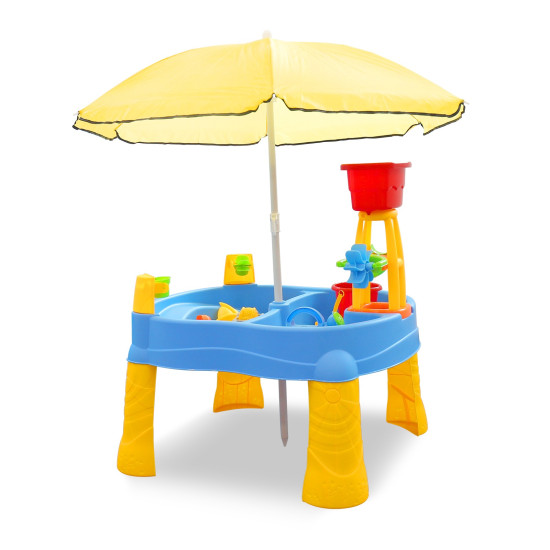 حوض رمل بمضلة بلاستيك