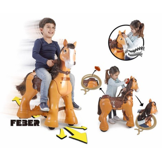 حصاني المتحرك البني 12 فولت - السرعة 3 ك/س - وزن المنتج 13 كيلو