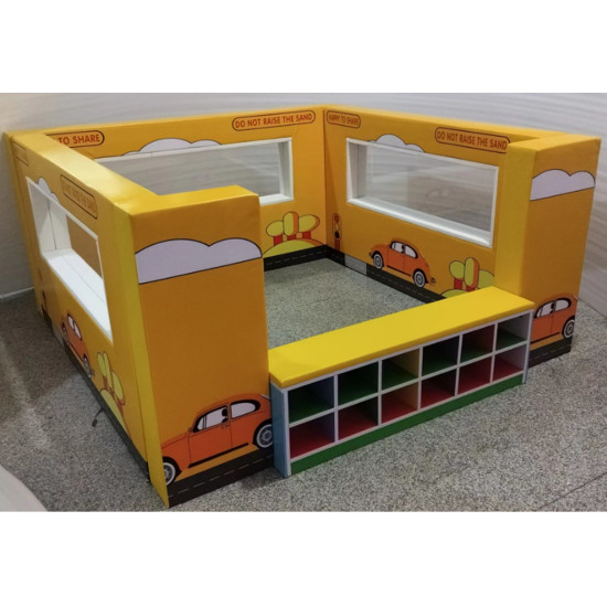 حوض رمل المدينة مقاس : 200*200*100سم