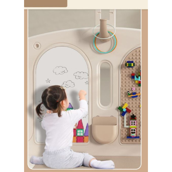 مجموعة الأنشطة الممتعة أبيض مقاس :200*165 سم