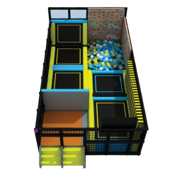 نطيطة ترامبولاين مقفله 10*6*3.7 متر