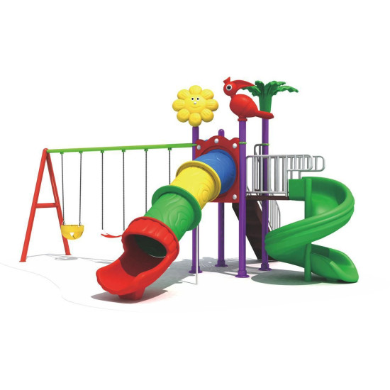 لعبة زحلقتين و3 مراجيح مقاس:530*490*300سم