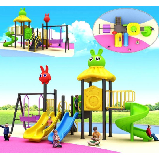 العاب حدائق كبيرة زحاليق ومراجيح مقاس: 570*340*330 سم