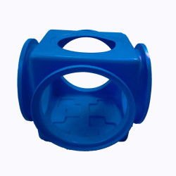 صندوق مربع 5 فتحات مقاس:110*110 سم لون ازرق