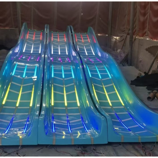طقم زحاليق فايبر مضيئة 3 مسارات مقاس :630*234سم