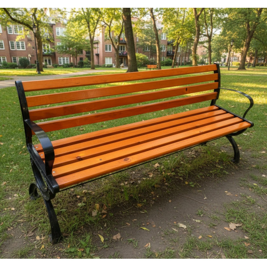 كرسي استراحة خشب طبيعي مقاوم للماء مقاس 150*40 سم