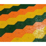 ارضيات دونات سداسي بدون كفرات - بالحبه