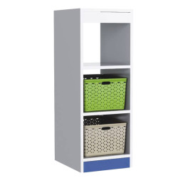 وحدة تخزين 3 فتحات مفرغه - بدون الصناديق 94*40*34سم