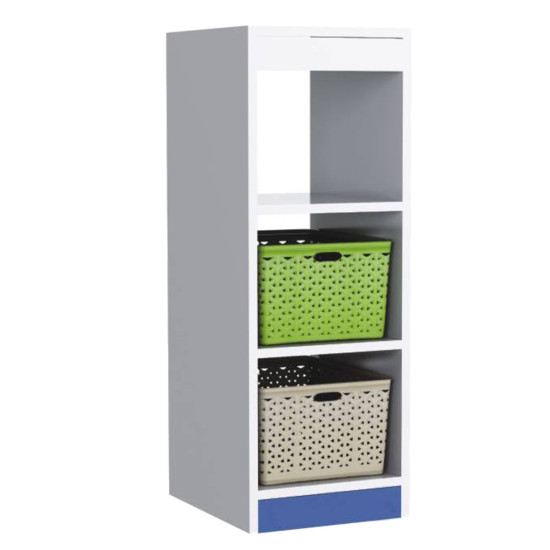 وحدة تخزين 3 فتحات مفرغه - بدون الصناديق 94*40*34سم