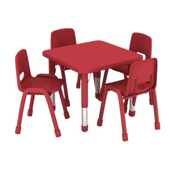 طاولة مربعة متعددة المستويات خشب  60*60*37-62 سم-دون الكراسي