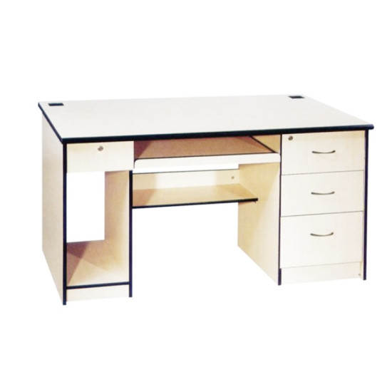 مكتب معلم بحامل كمبيوتر 