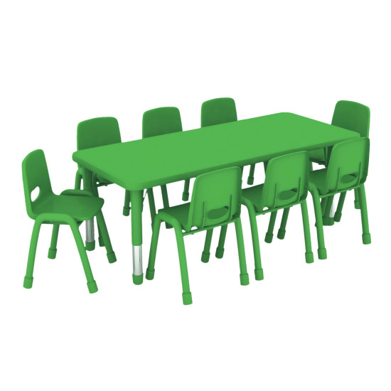 طاولة مستطيلة متعددة المستويات خشب  150*60*37-62 سم 