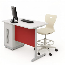 مكتب معلم بحامل كمبيوتر  مقاس:120*60*76سم