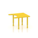 طاولة احتياجات خاصة خشب مقاس: 70*70سم بارجل متعددة الارتفاعات 55-75 سم - لون اصفر