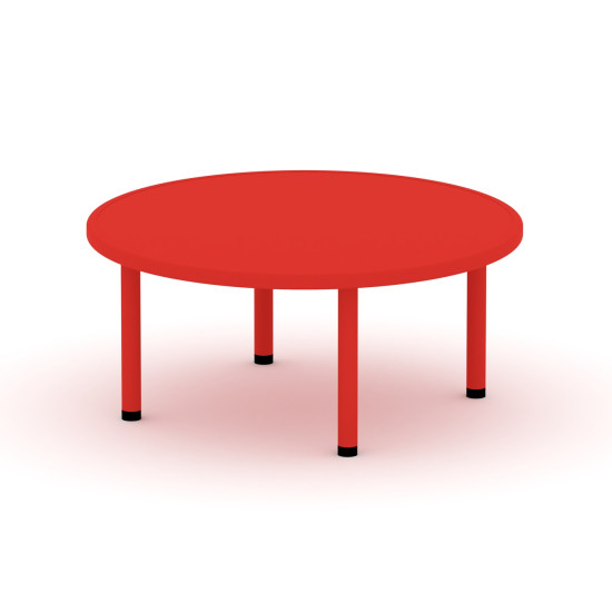 طاولة دائرية مستوى واحد بلاستيك 