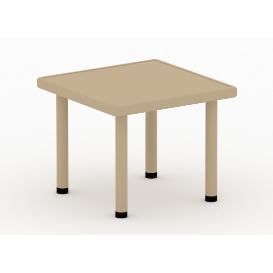 طاولة مربعة مستوى واحد بلاستيك مقاس: 60*60*50سم