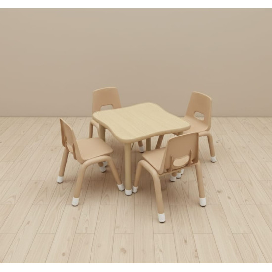 طاولة مربع  ليغاسي 60*60*48-71 سم