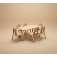 طاولة مستطيلة ليغاسي 120*60*48-71 سم