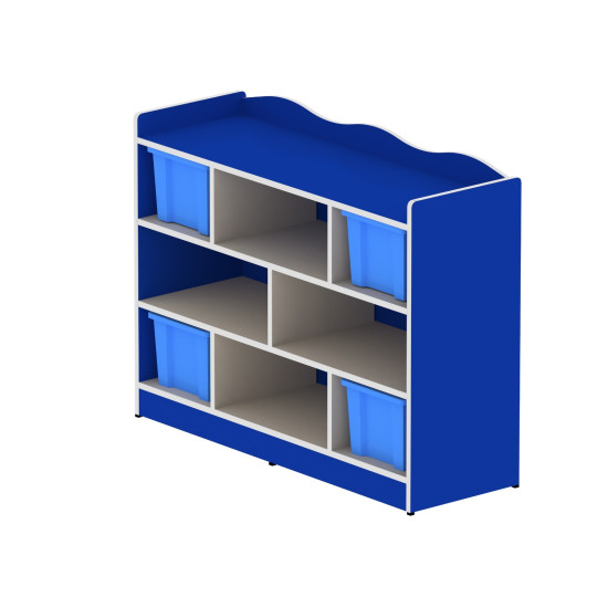 وحدة تخزين 8 خانات مربعة بدون الصناديق مقاس 120*90*40 سم