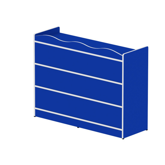 وحدة تخزين 8 خانات مربعة بدون الصناديق مقاس 120*90*40 سم