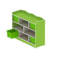 وحدة تخزين 8 خانات مربعة بدون الصناديق مقاس 120*90*40 سم