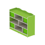 وحدة تخزين 8 خانات مربعة بدون الصناديق مقاس 120*90*40 سم